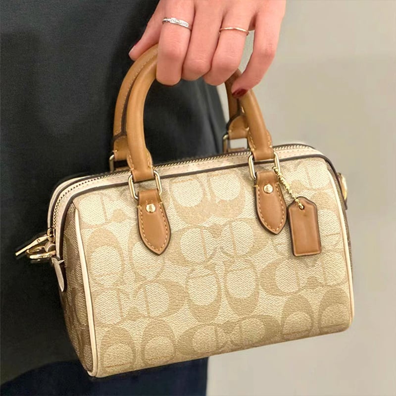 Koucijia 2025 Rowan Monogram Boston Mini Kožna Crossbody torbica za žene