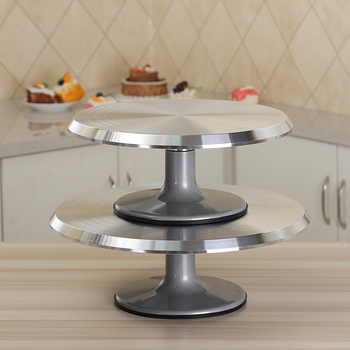 Platou rotativ din aliaj de aluminiu pentru coacere, set DIY pentru tort de ziua de naștere, bază antiderapantă pentru decorare