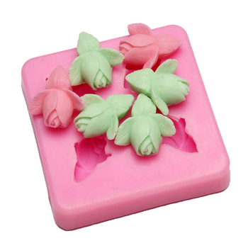 BB007 Formă din silicon cu motiv floral pentru fondant și decorarea torturilor, unelte de copt