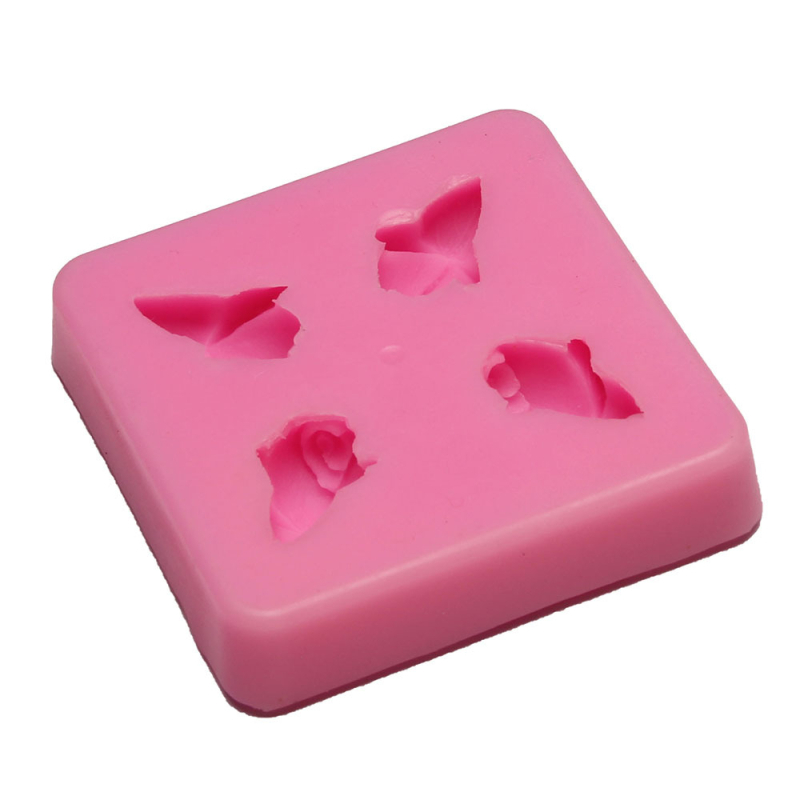 BB007 Formă din silicon cu motiv floral pentru fondant și decorarea torturilor, unelte de copt