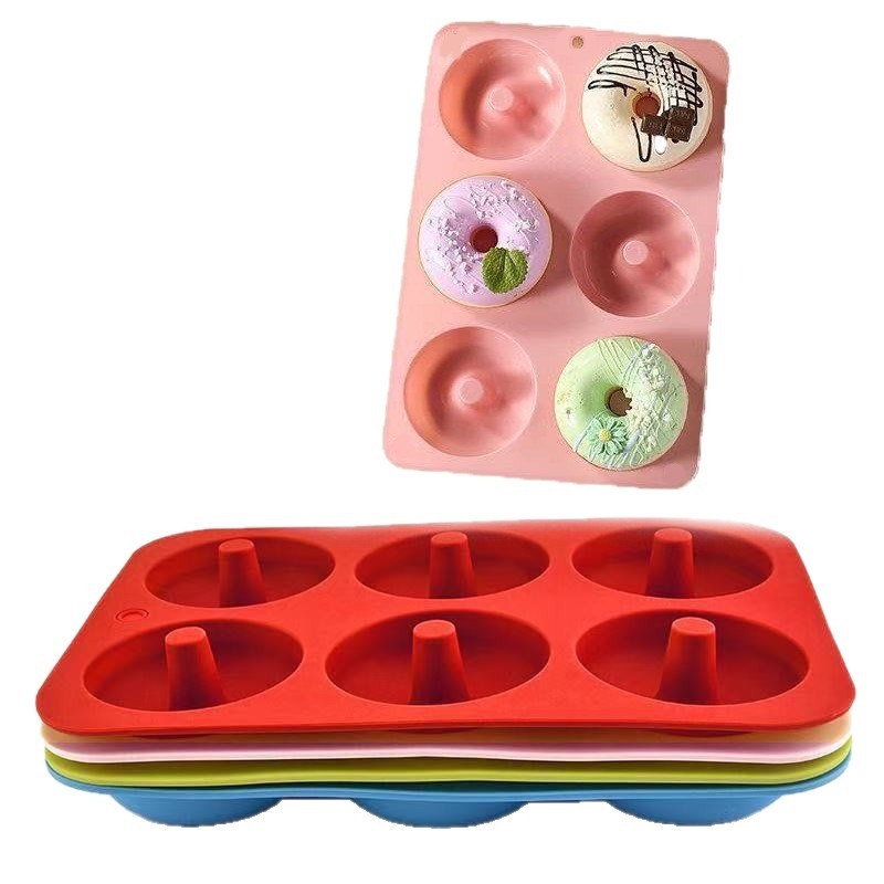 Formă din silicon pentru donuts și prăjituri, circulară, pentru coacere