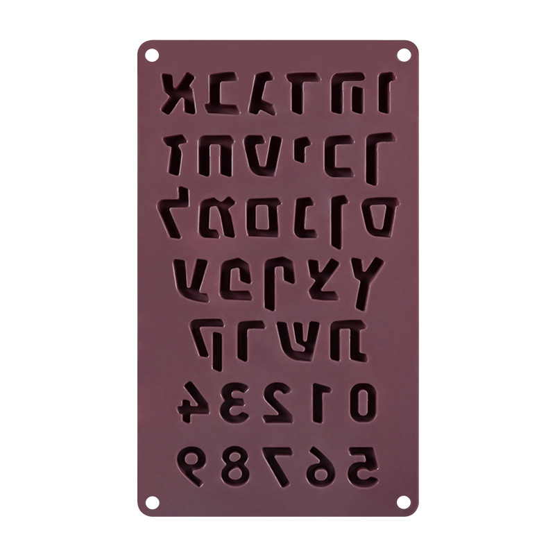 Forme din silicon pentru alfabetul englez și cifre, forme pentru fursecuri și prăjituri cu ciocolată.