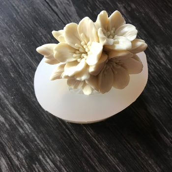 Formă silicon DIY pentru flori de piersic și prune – 4 piese, pentru fondant, ciocolată și decorare la coacere