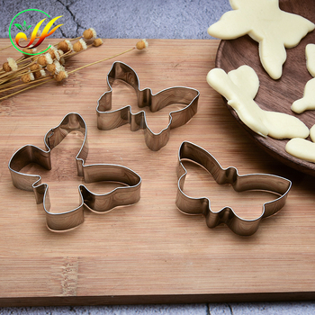 Formă de biscuiți din oțel inoxidabil, în formă de fluture, pentru coacere DIY
