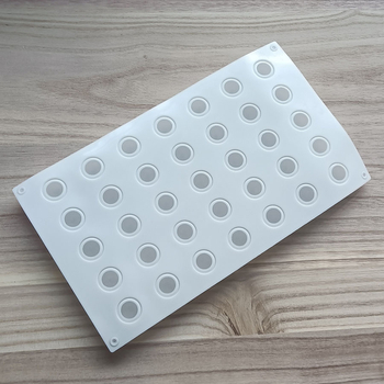 Matriță din silicon cu 35 cavități pentru trufe de ciocolată și mousse franțuzesc – formă sferică pentru coacere