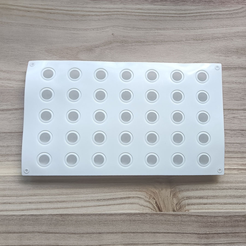 Matriță din silicon cu 35 cavități pentru trufe de ciocolată și mousse franțuzesc – formă sferică pentru coacere