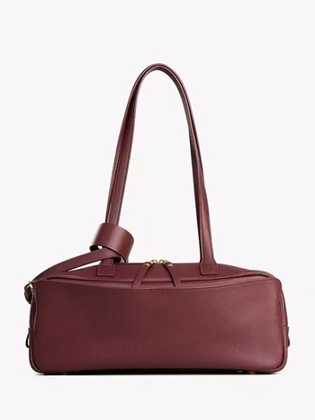 Bajia női teljes szemcsés bőrből készült crossbody Boston-stílusú táska, nagy kapacitású mindennapi használatra