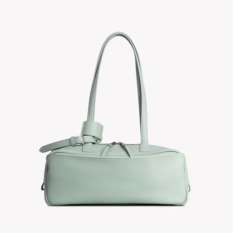 Bajia női teljes szemcsés bőrből készült crossbody Boston-stílusú táska, nagy kapacitású mindennapi használatra