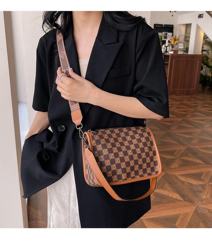 Boston torba s retro otiskom, velika kapaciteta, jastuk ispod pazuha, moderna ramensko-crossbody torba