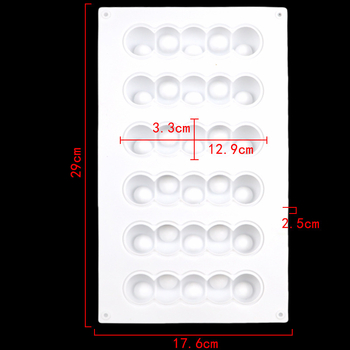 Minghao formă din silicon în 6 piese, în formă de omidă, pentru înghețată, jeleu, budincă și prăjituri mousse DIY, cofetărie