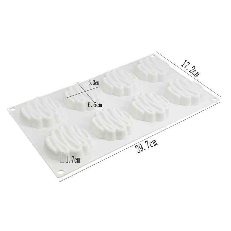 Formă mousse de tort în turn colorat, 8 piese – silicon pentru coacere, decor pentru prăjituri rotunde, deserturi franțuzești și vestice