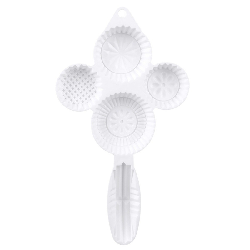Formă din plastic pentru prăjituri cu fasole mung și Bo zai, presare manuală cu relief