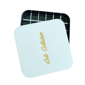 Formă pătrată de copt din oțel carbon pentru deserturi, 30×30×4,5 cm, alb