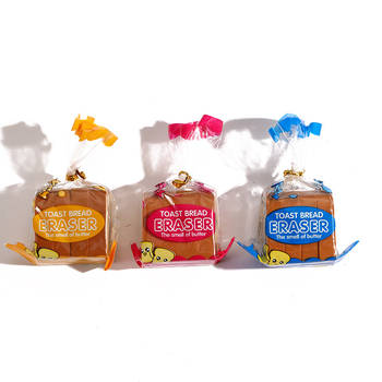 Set de radere în formă de pâine prăjită – pentru Ziua Copilului, accesorii din cauciuc cu design alimentar