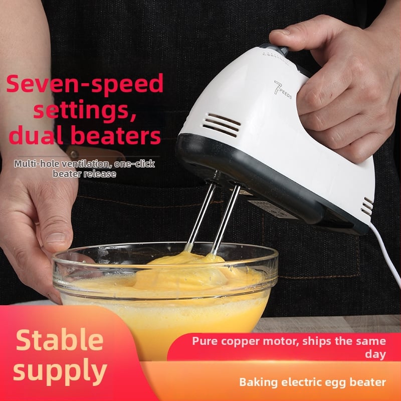 Bețișor electric de mână pentru ouă și frișcă, mixer puternic de cremă, mini mixer de bucătărie pentru coacere, amestec automat