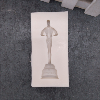 Formă din silicon în formă de statuie Oscar pentru fondant și prăjituri cu ciocolată