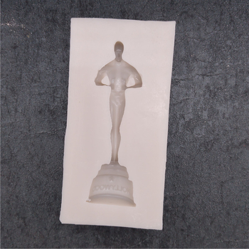 Formă din silicon în formă de statuie Oscar pentru fondant și prăjituri cu ciocolată