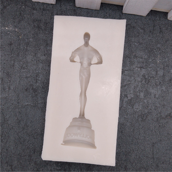 Formă din silicon în formă de statuie Oscar pentru fondant și prăjituri cu ciocolată