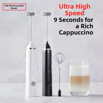 Spumator electric de lapte pentru cafea, mini mixer de bucătărie, 3 viteze