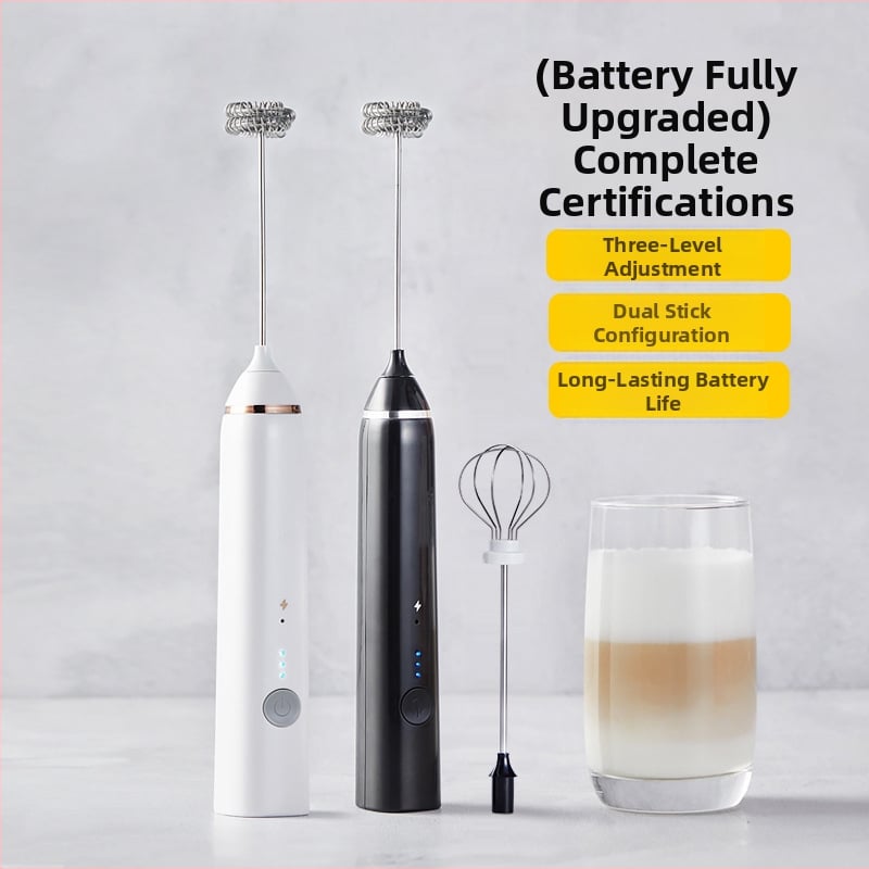Spumator electric de lapte pentru cafea, mini mixer de bucătărie, 3 viteze