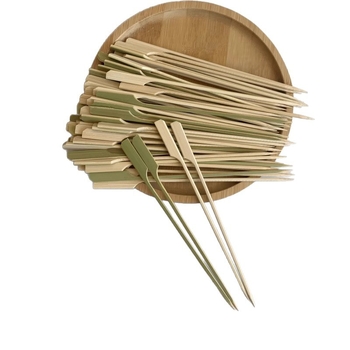 Bețe de bambus verzi pentru yakitori, bețe de unică folosință pentru supă picantă, bețe rotunde din oțel și bețe plate pentru uz comercial