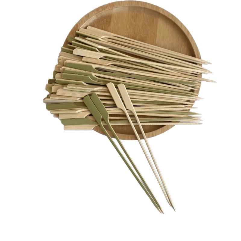 Bețe de bambus verzi pentru yakitori, bețe de unică folosință pentru supă picantă, bețe rotunde din oțel și bețe plate pentru uz comercial