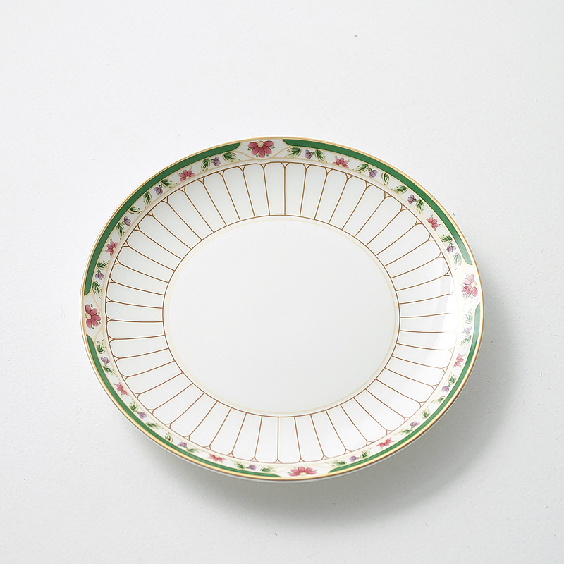 Set Nordic ceramic pentru cafea cu cești și farfurioare, margine aurie – stil modern pentru ceai de după-amiază