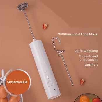 Mini mixer electric personalizat pentru uz casnic, reîncărcabil, spumător de lapte compact, portabil, multifuncțional, operare manuală