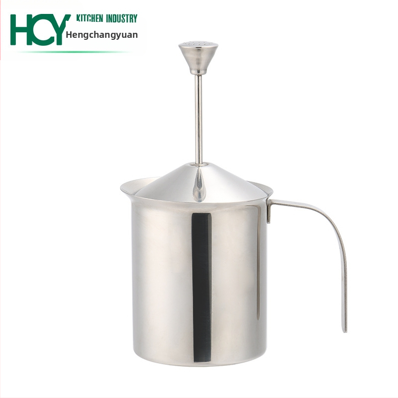 Spumator de lapte din oțel inoxidabil cu arc – spumator manual pentru cafea cappuccino