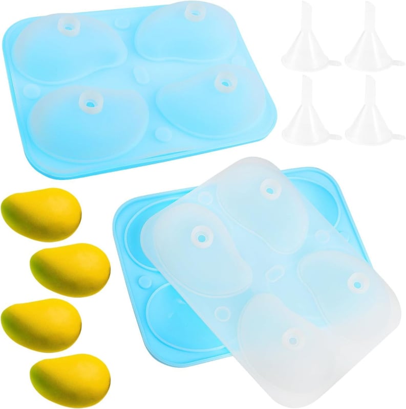 Formă din silicon cu mango pentru torturi cu mousse, potrivită pentru brioșe și prepararea de înghețată cu ciocolată