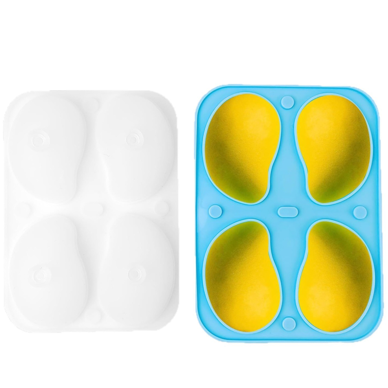 Formă din silicon cu mango pentru torturi cu mousse, potrivită pentru brioșe și prepararea de înghețată cu ciocolată