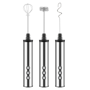 Bețișor electric din oțel inoxidabil pentru ouă și lapte, compact, cu încărcare USB, pentru uz casnic.