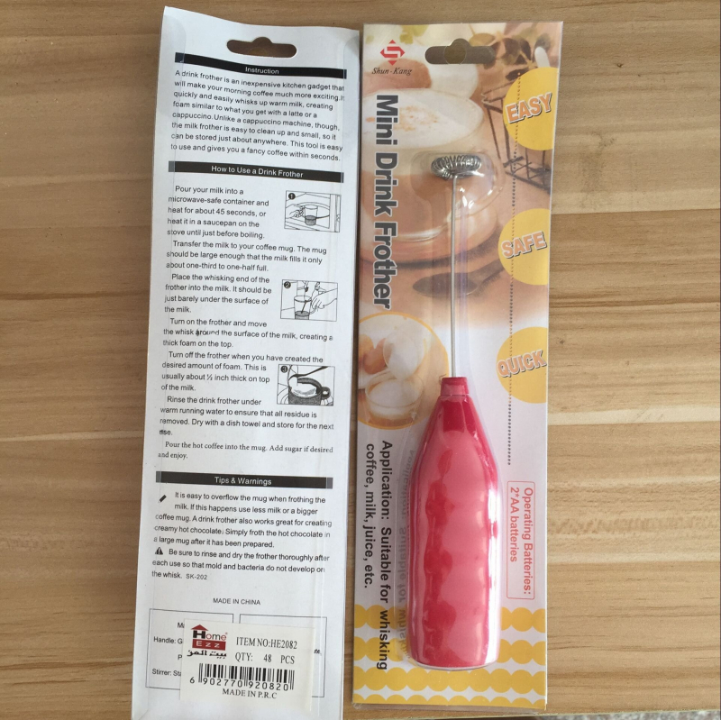 Mixer electric de mână pentru lichide, spumator din oțel inoxidabil și tel pentru ouă — ustensilă de bucătărie