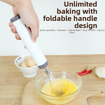 Mixer electric de mână fără fir, portabil, pentru bătut ouă și frisare a smântânii, bucătărie, reîncărcabil