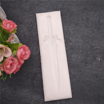 Formă din silicon pentru tort, în formă de sabie, pentru decor fondant și ciocolată