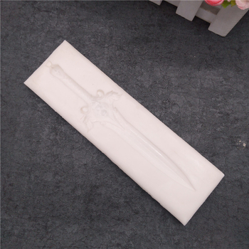 Formă din silicon pentru tort, în formă de sabie, pentru decor fondant și ciocolată