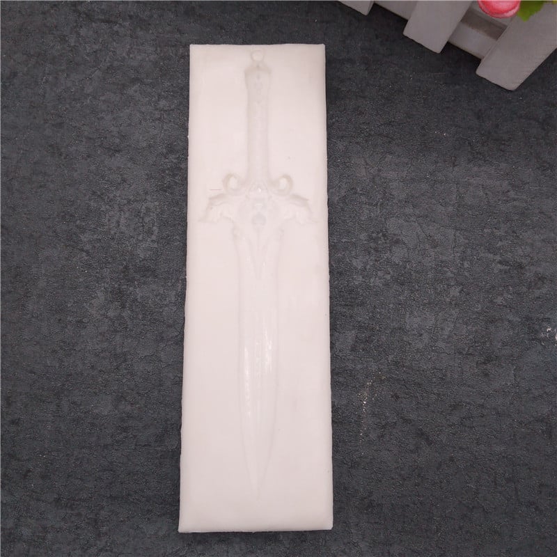 Formă din silicon pentru tort, în formă de sabie, pentru decor fondant și ciocolată
