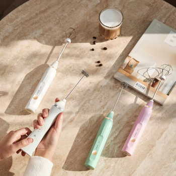 Batător electric USB pentru ouă și lapte, spumator portabil fără fir pentru frișcă și albușuri