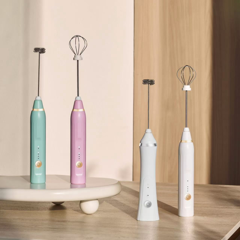 Batător electric USB pentru ouă și lapte, spumator portabil fără fir pentru frișcă și albușuri