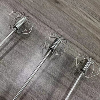 Batator de ouă manual, multifuncțional pentru bucătăria de acasă, ajutor pentru spumarea laptelui și amestecare