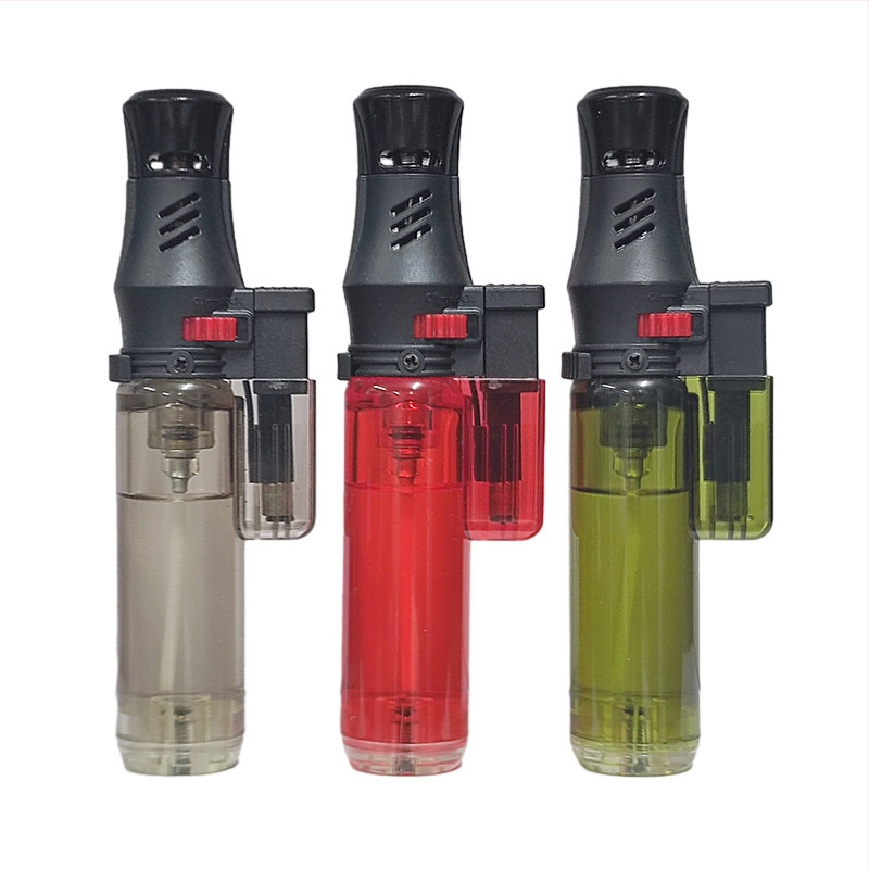 Aprindător transparent cu jet, portabil pentru exterior, pentru grătare și țigări