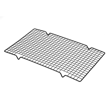 Grătar dreptunghiular pentru răcirea prăjiturilor, plasă cu ochiuri mici 40×25 cm, pliabil, antiaderent