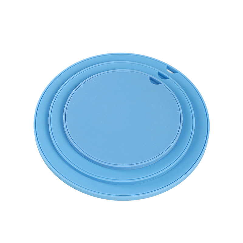 Covoraș circular izolant din silicon pentru veselă și oale, rezistent la căldură, protecție împotriva arsurilor, design minimalist monocrom