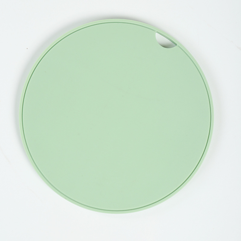 Covoraș circular izolant din silicon pentru veselă și oale, rezistent la căldură, protecție împotriva arsurilor, design minimalist monocrom