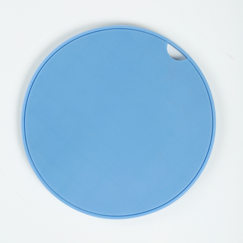 Covoraș circular izolant din silicon pentru veselă și oale, rezistent la căldură, protecție împotriva arsurilor, design minimalist monocrom