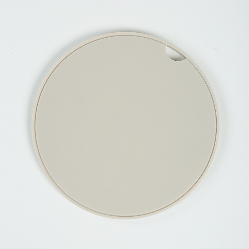 Covoraș circular izolant din silicon pentru veselă și oale, rezistent la căldură, protecție împotriva arsurilor, design minimalist monocrom