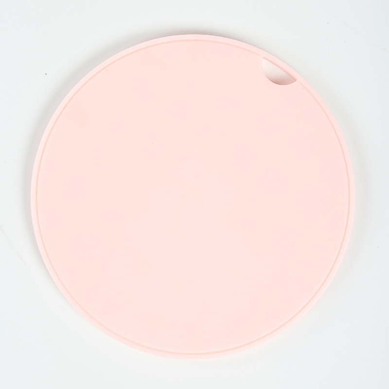 Covoraș circular izolant din silicon pentru veselă și oale, rezistent la căldură, protecție împotriva arsurilor, design minimalist monocrom