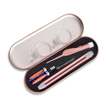 Set de lingurițe luminoase pentru urechi, cu încărcare USB și lupă pentru copii