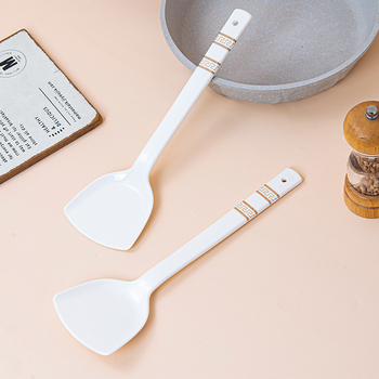 Spatulă ceramică de bucătărie, 30 cm, glazurată, rezistentă la temperaturi înalte, nu mucezează, fără vopsea sau ceară, igienică pentru bucătăria proprie