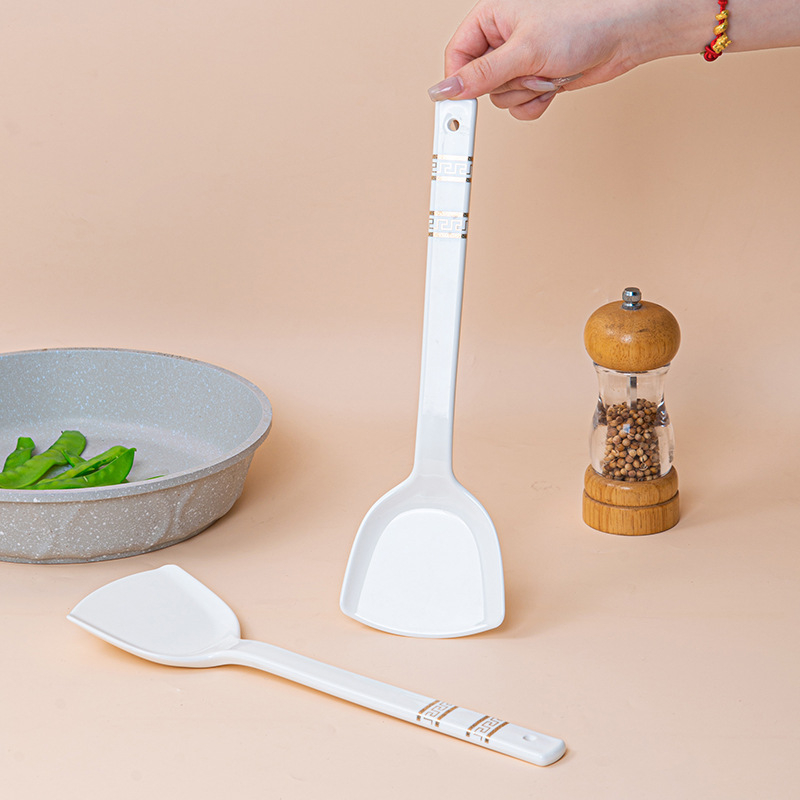 Spatulă ceramică de bucătărie, 30 cm, glazurată, rezistentă la temperaturi înalte, nu mucezează, fără vopsea sau ceară, igienică pentru bucătăria proprie
